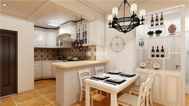 美式風格裝修餐廳效果圖 美式風格裝修餐廳效果圖