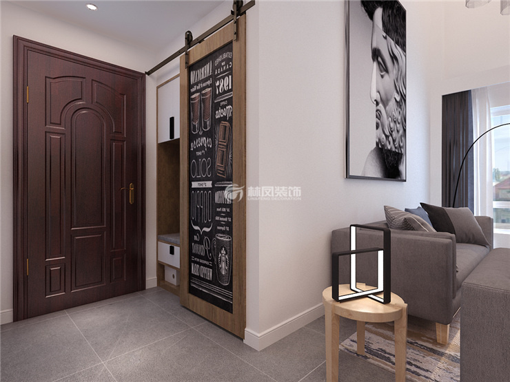 玄關(guān)吊柜門設(shè)計裝修效果圖
