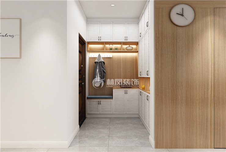 華潤(rùn)置地昆侖御150㎡玄關(guān)裝修效果圖