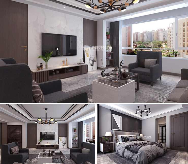 遠(yuǎn)洋仰山168平現(xiàn)代簡約風(fēng)格裝修效果圖