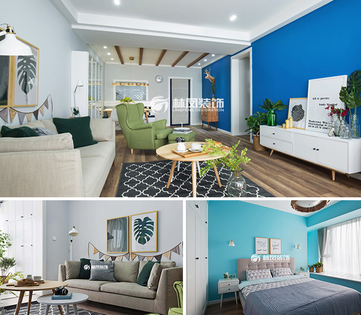 華發(fā)全運(yùn)首府120平北歐風(fēng)格裝修效果圖