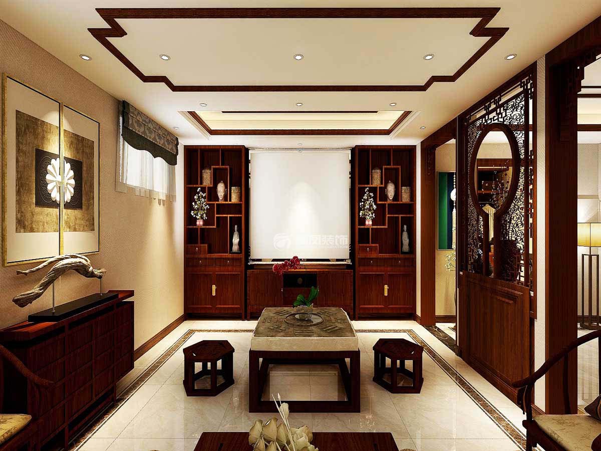 新中式風(fēng)格休閑區(qū)裝修效果圖