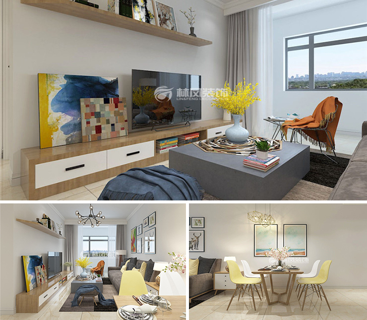 泰盈十里錦城118平北歐風(fēng)格裝修效果圖