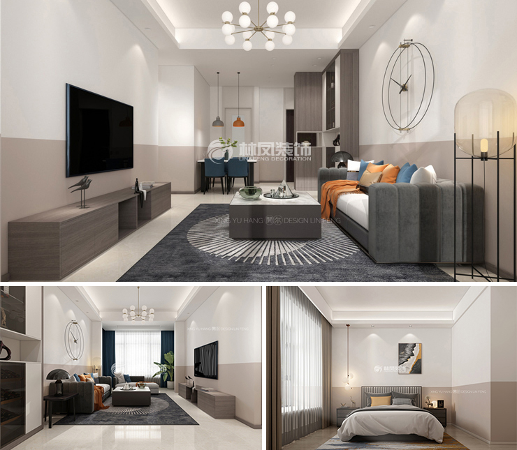 華潤置地悅璽134平現(xiàn)代風(fēng)格裝修效果圖