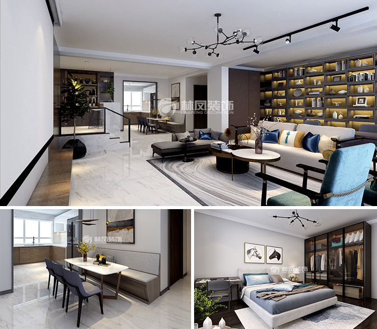 萬科明日之光110平現(xiàn)代風(fēng)格裝修效果圖