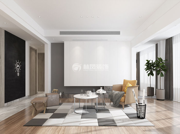 客廳黑板墻設(shè)計(jì)裝修效果圖