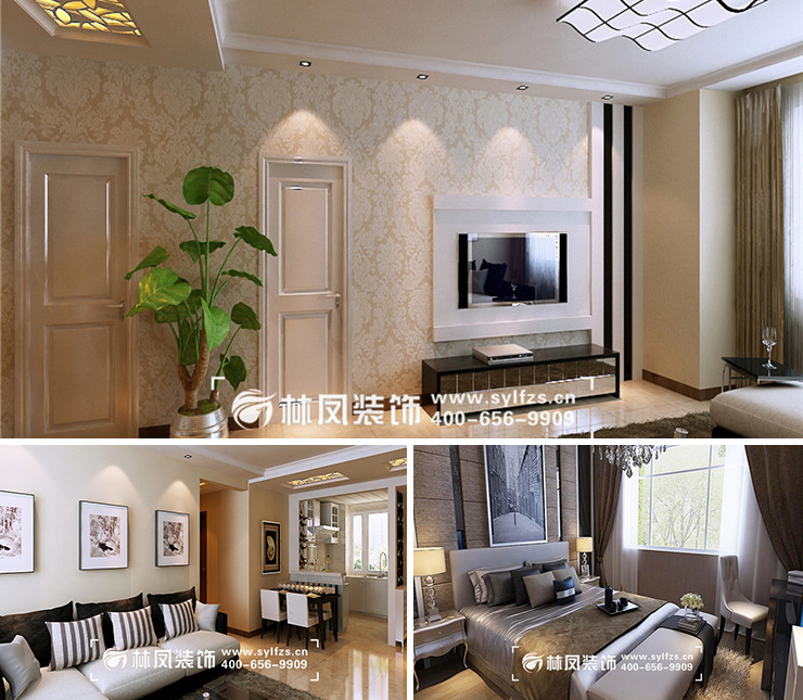 中南熙悅112平現(xiàn)代風(fēng)格裝修效果圖