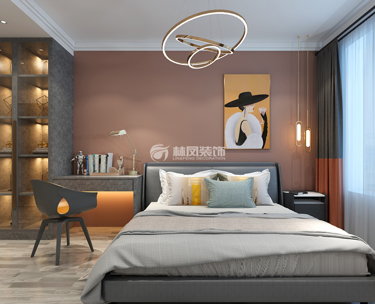 輕奢風(fēng)格主臥室裝修效果圖