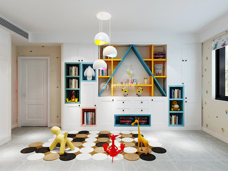 兒童房前面收納柜設(shè)計(jì)裝修效果圖