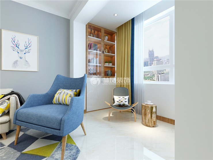 北歐風(fēng)格陽臺設(shè)計(jì)裝修效果圖