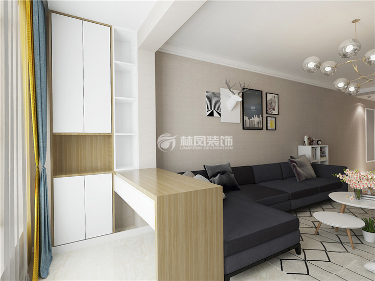 北歐風(fēng)格陽臺收納柜設(shè)計(jì)裝修效果圖