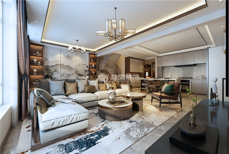 中式風(fēng)格LDKL設(shè)計裝修效果圖