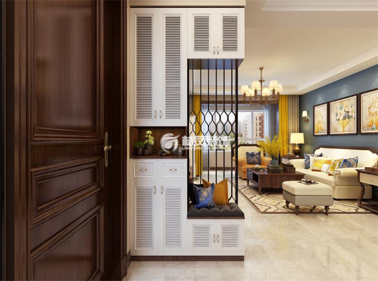 美式風(fēng)格玄關(guān)空間設(shè)計裝修效果圖