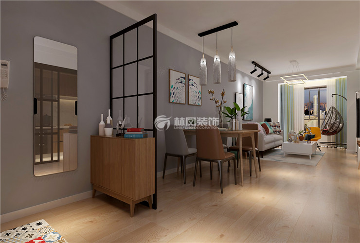 入戶門正對(duì)餐廳裝修效果圖