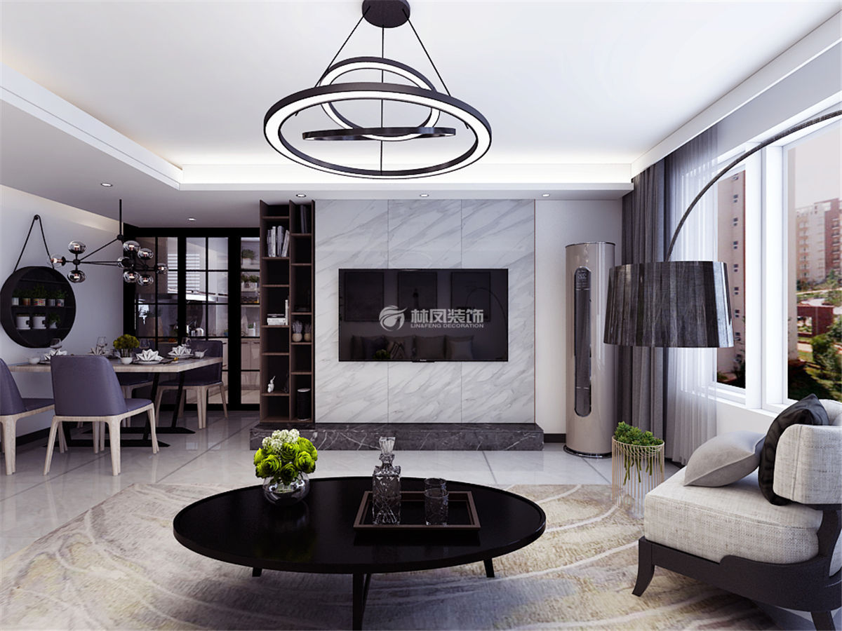 現(xiàn)代風格客廳收納設計裝修效果圖