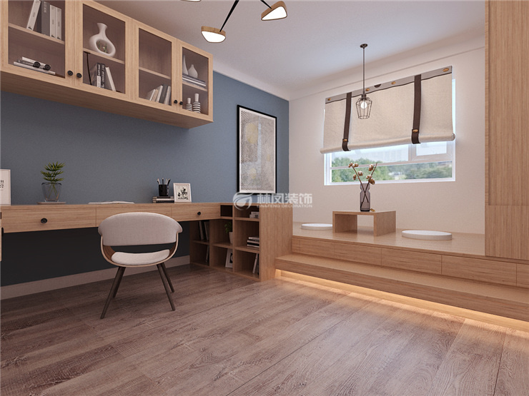 北歐風(fēng)格書(shū)房裝修效果圖