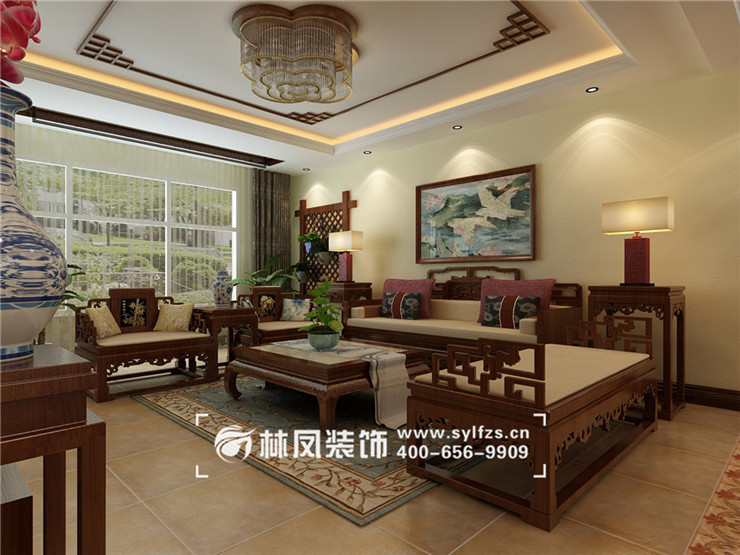 華發(fā)領(lǐng)南薈-158平-中式風格-客廳 01.jpg