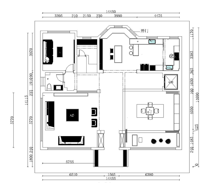 鳳凰城-500平-日式風(fēng)格-戶(hù)型圖一樓.png
