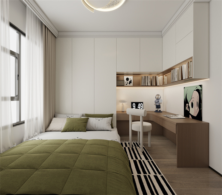 孟凡玉設(shè)計-恒大半島天境-95平米-現(xiàn)代風(fēng)格-次臥室.jpg